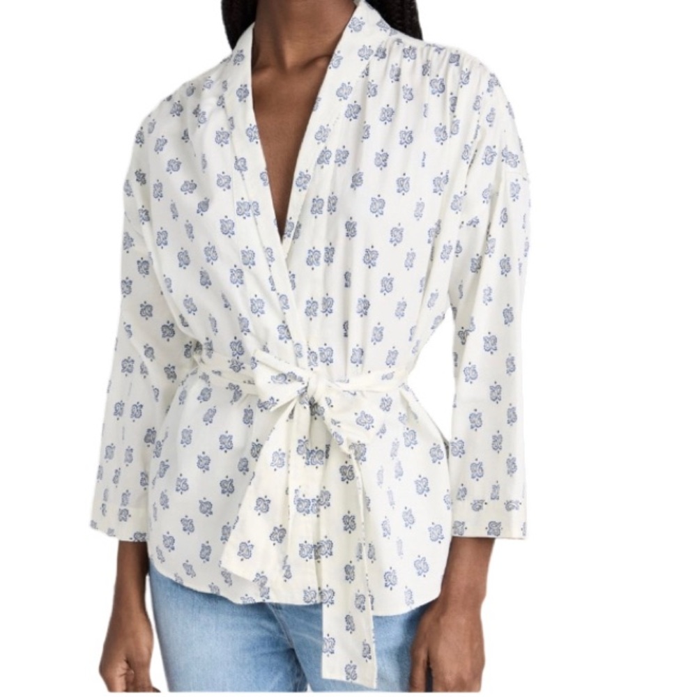 NWT Xirena Melody Top Navy Drops